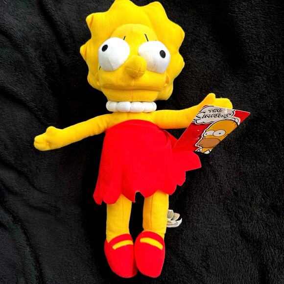 The Simpsons Lisa Simpson Stuffed Plush 2015 NWT - Picture 1 of 10